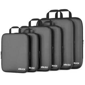 6 Set Compression Packing Cubes for Travel, Suitcases and Carry On